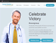 Tablet Screenshot of cancerdrs.com